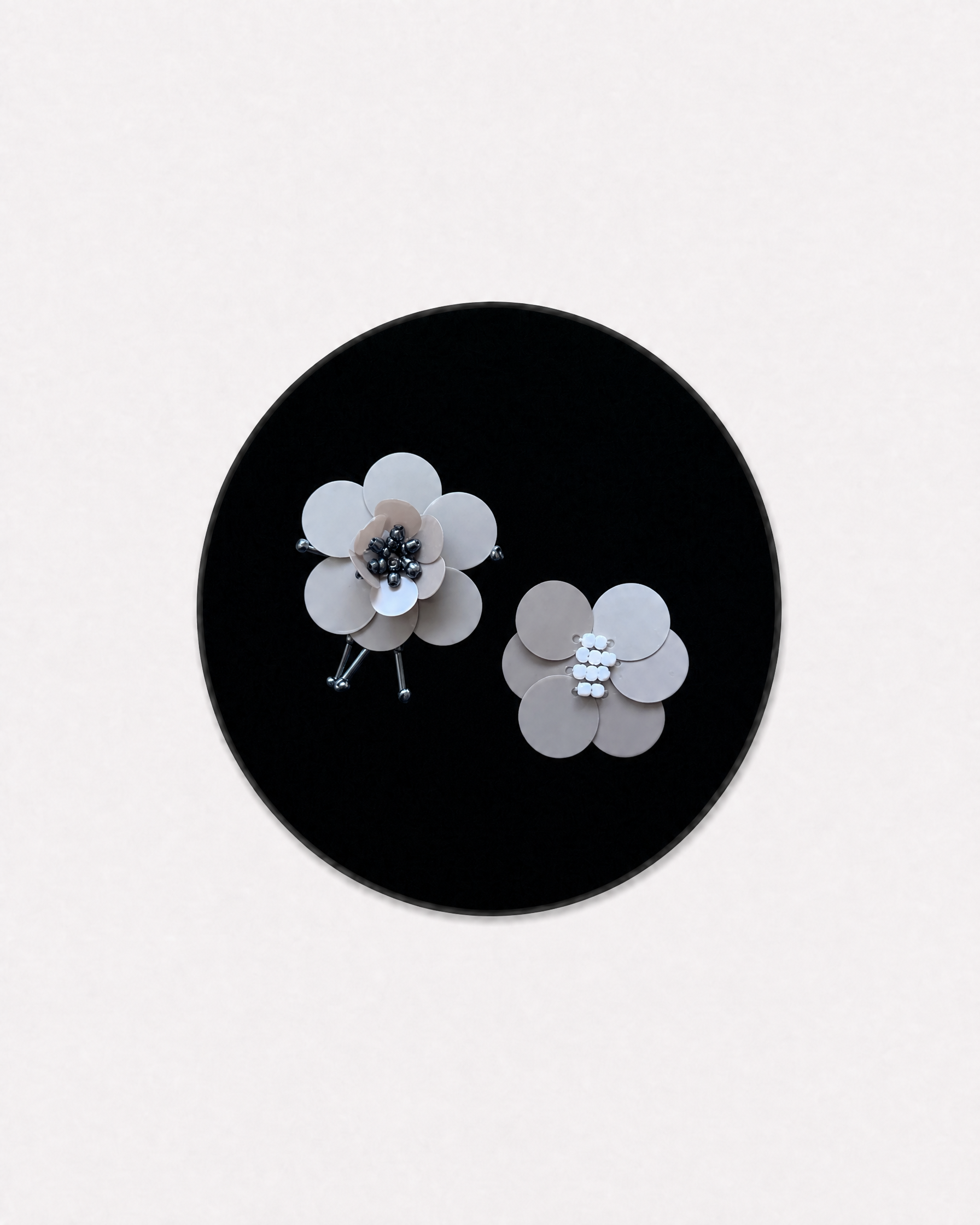 Morandi Gray Double Flower