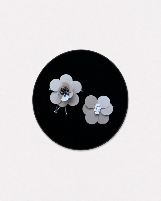 Morandi Gray Double Flower
