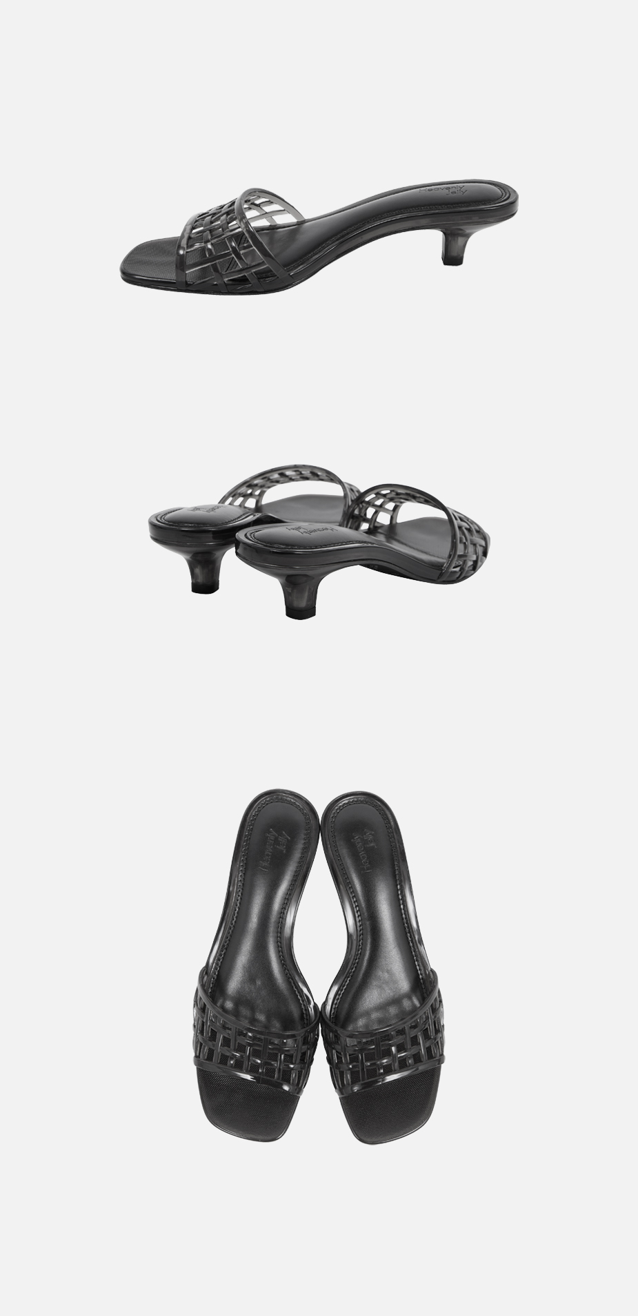 Heavenly Jelly Classic Mule Clear Black