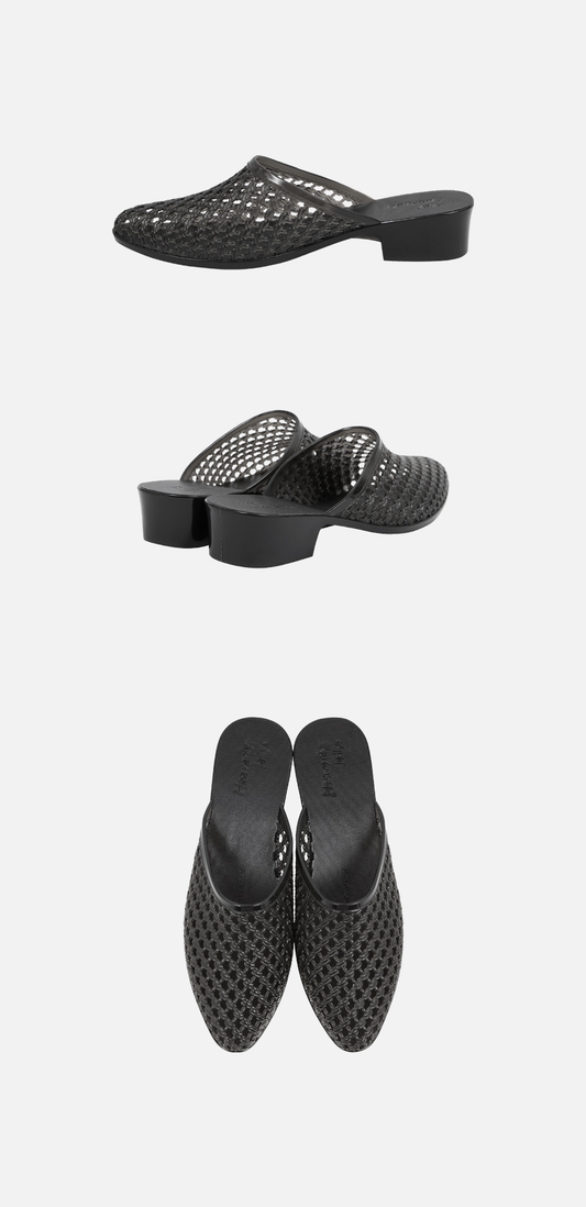 Heavenly Jelly Allure Mule Clear Black