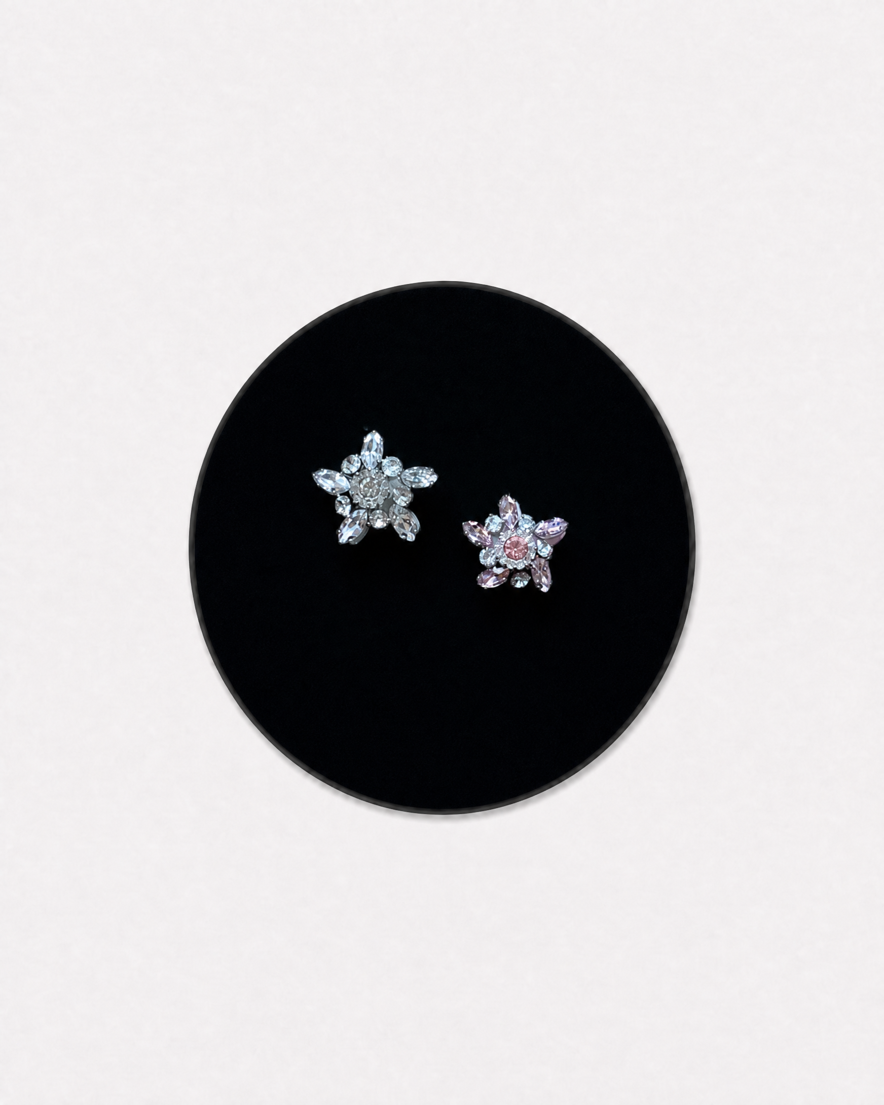 Pink Double Crystal Flower