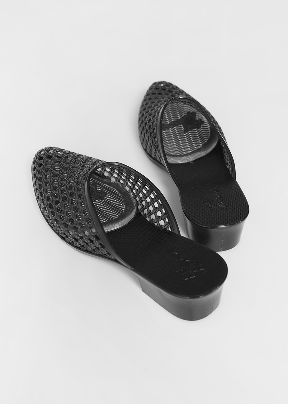 Heavenly Jelly Allure Mule Clear Black