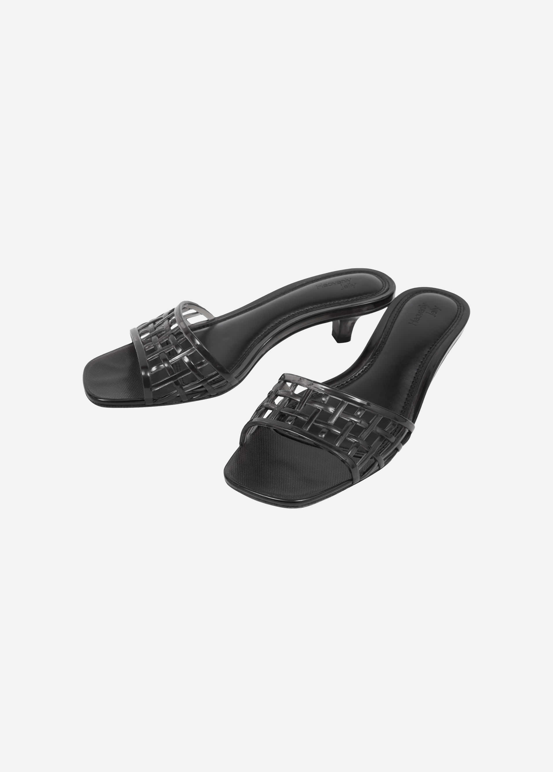 Heavenly Jelly Classic Mule Clear Black