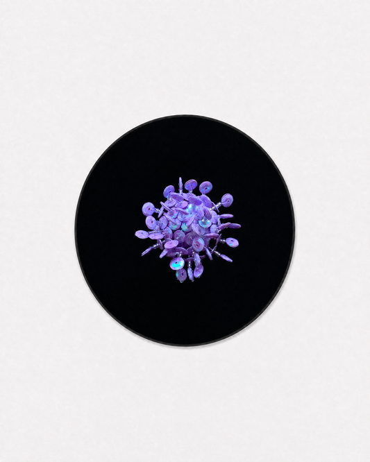Purple Sequin Flower