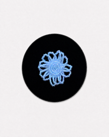 Ice Blue Beaded Flower