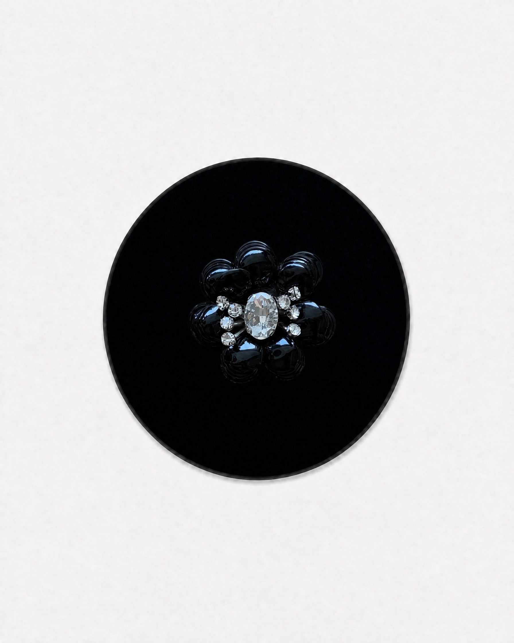Matte Black Flower