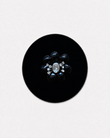 Matte Black Flower