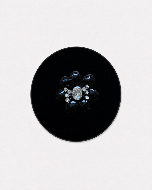 Matte Black Flower