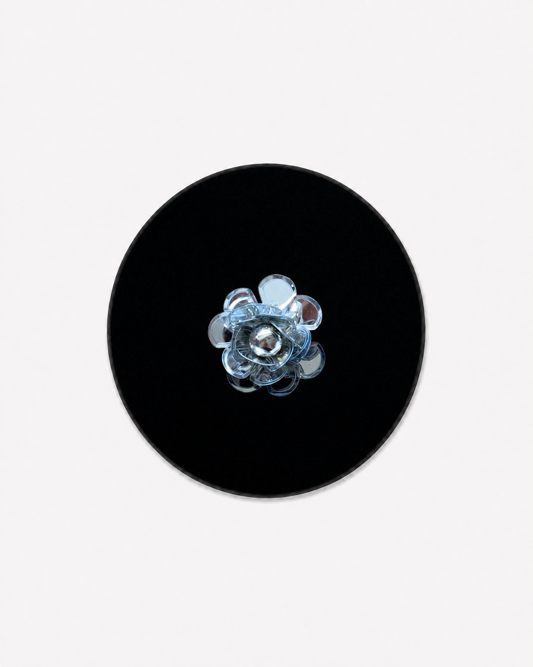 Clear Silver Flower