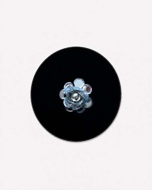 Clear Silver Flower