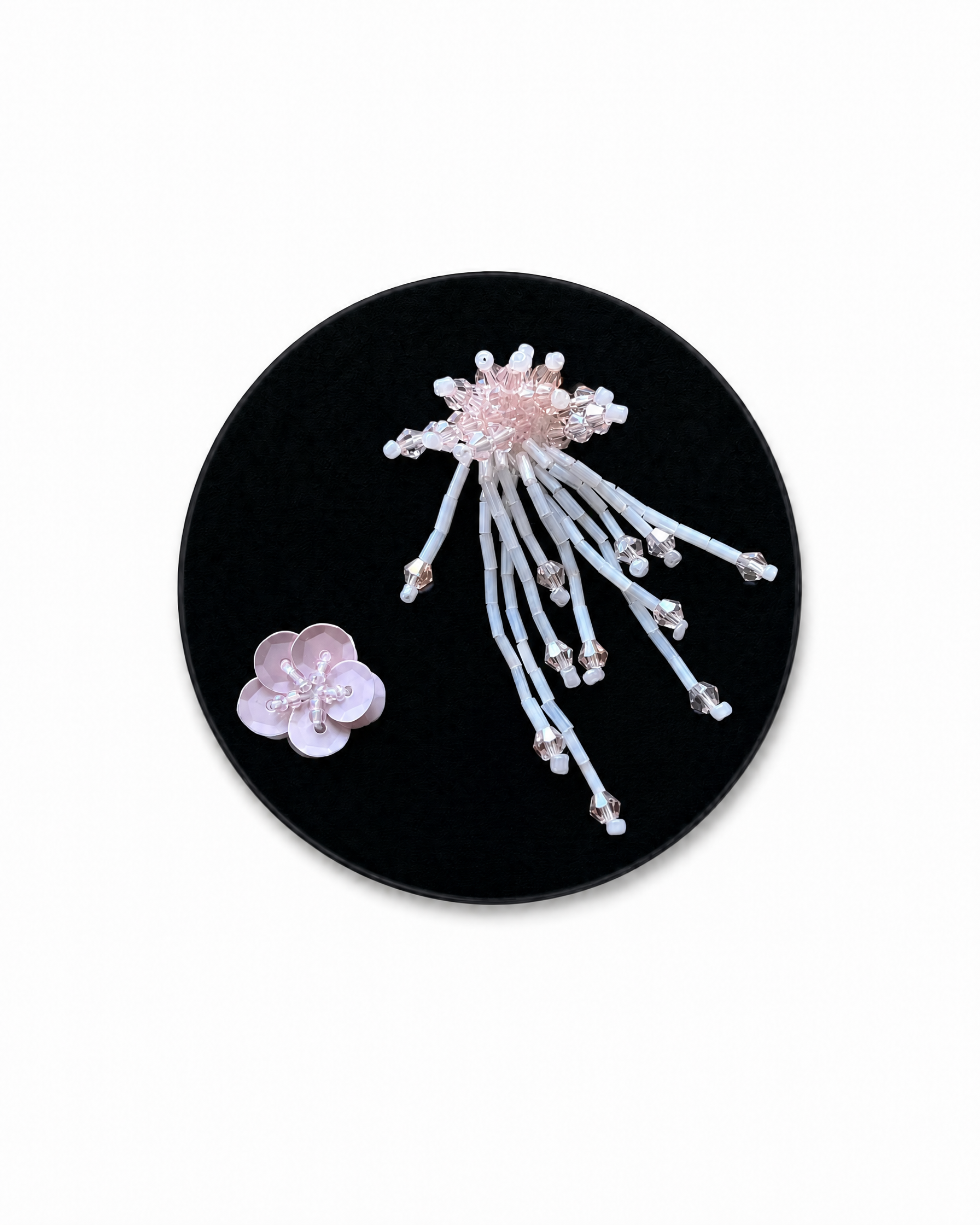 Firework & Flower Cluster - Light Pink