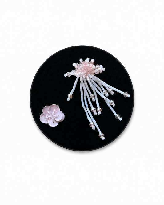 Firework & Flower Cluster - Light Pink